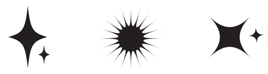 Brutalism shapes. Extraordinary Graphic Assets. For modern T-shirts designed. Retro Futurist. Vector illustration