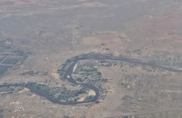 Aerial view of Hasaheisa, Sudan