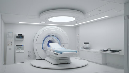 Mri Machine or Ct Scan Vector Medical Isometric People
