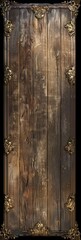 Wood Background with Frame and Elements in the Style of Wood Carvings - Naturalistic Softbox Lighting Canvas - Wood Lightbox Background created with Generative AI Technology