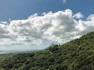 Rideaux tamisants Le Morne, Maurice Landscape near Le Morne in rural Mauritius