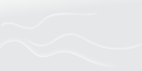 Abstract white and light gray wave modern soft luxury texture with smooth and clean vector subtle background illustration.	
