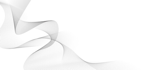 Abstract white and light gray wave modern soft luxury texture with smooth and clean vector business background lines wave abstract stripe banner design