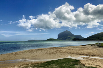 Beach near Le Morne in southern Mauritius