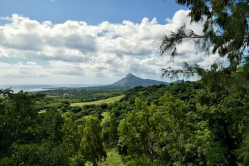 Fotobehang Le Morne, Mauritius Landscape near Le Morne in rural Mauritius