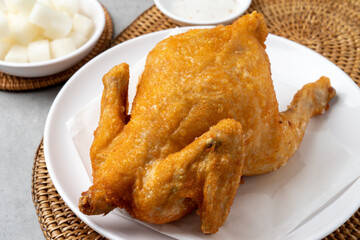 Sweet and sour chicken, garlic, soy sauce, spicy, old, fried chicken, fried chicken, fried chicken