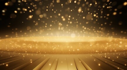 Vibrant Golden Light Spot Backdrop for Stage Dotted Design by Bess Hamiti