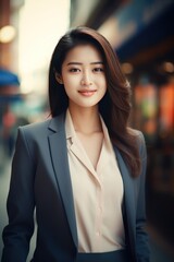 Confident Malaysian Woman in Professional Attire Real Photography with Stunning Detail