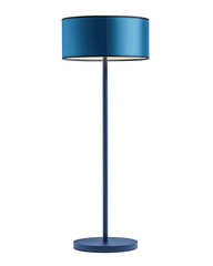 Modern Blue Floor Lamp Isolated on Transparent Background