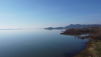 Drone view of Zemplínska Šírava Slovakia - Powered by Adobe
