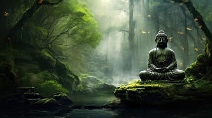 Beautiful Zen Buddha High Definition Drawing Inspiration