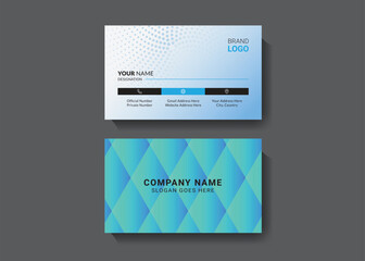 Double-sided business card template design