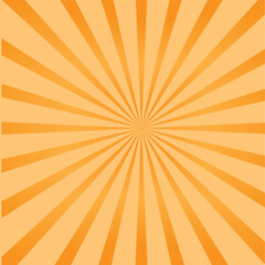 Vintage abstract template with sunrays on light background. Sunlight abstract background. Starburst wallpaper. Retro bright backdrop.