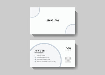 Double-sided business card template design
