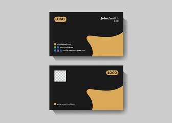 Double-sided business card template design