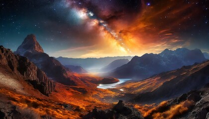 sunrise over the lake