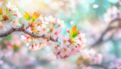 満開の桜  華麗に舞い散る桜の花びら