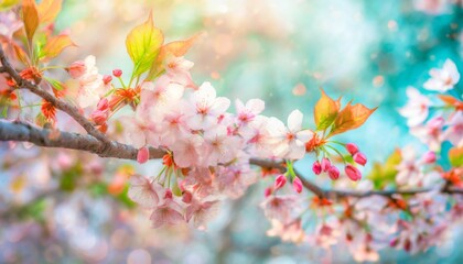 満開の桜  華麗に舞い散る桜の花びら