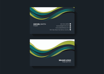 Double-sided business card template design