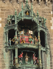 Glockenspiel am Rathaus in München