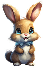 Obraz premium cartoon bunny rabbit png