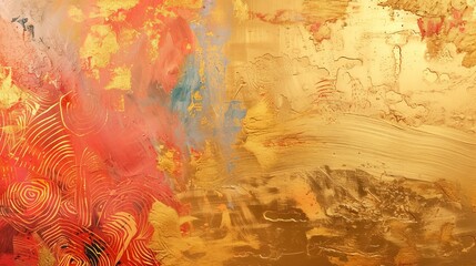 abstract gold painting, texture bacground, luxury wall art