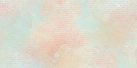 background abstrack photo hand painted watercolor with sky and clouds shape	