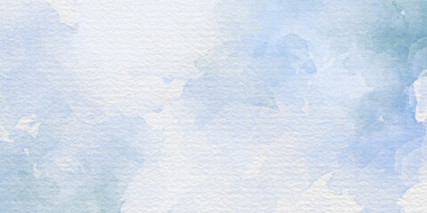 background abstrack photo hand painted watercolor with sky and clouds shape	