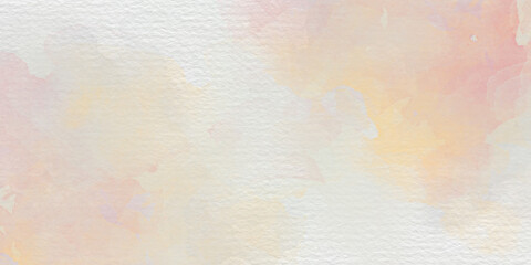 background abstrack photo hand painted watercolor with sky and clouds shape	