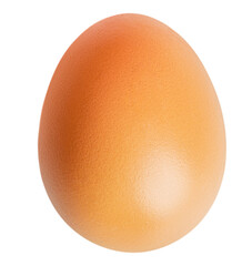 Whole egg on empty background