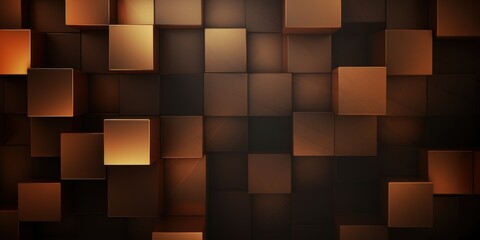 Abstract Brown Squares design background