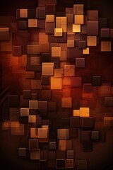 Abstract Brown Squares design background