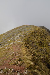 Glencoe on the trail to the Lost Valley,scottish highlands