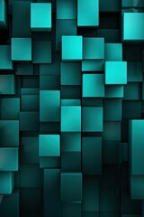 Abstract Cyan Squares design background