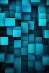 Abstract Cyan Squares design background