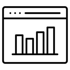 Bar Graph  Icon Element For Design