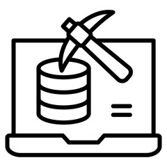 Data Mining  Icon Element For Design