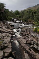 Fototapeta premium Killin Falls of Dochart, scotland.