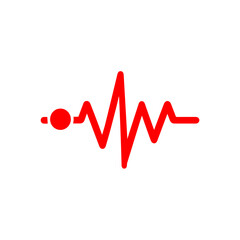 Heart beat icons vector