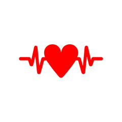 Heart beat icons vector