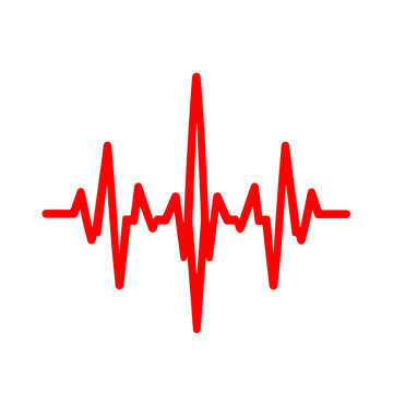 Heart beat icons vector