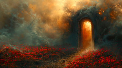 Mysterious fantasy gate