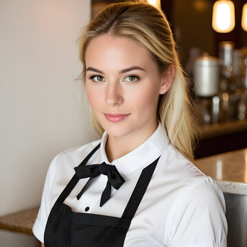 portrait of a waitress