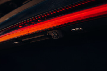 Obraz premium 360 angle and rear view camera at the modern car