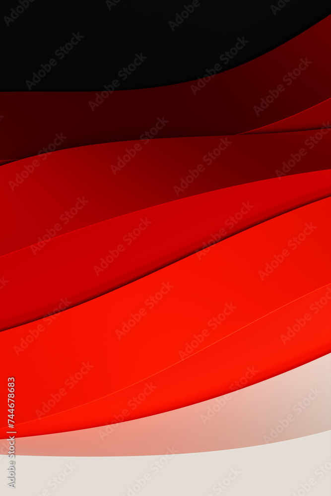 Poster 3d pattern of multicolored abstract geometric lines, vertical orientation