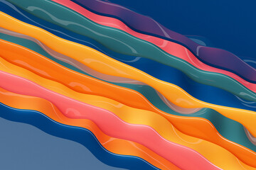 3D rendering, perfect shape, aesthetic, colorful background with abstract multicolored lines, futuristic energy concept