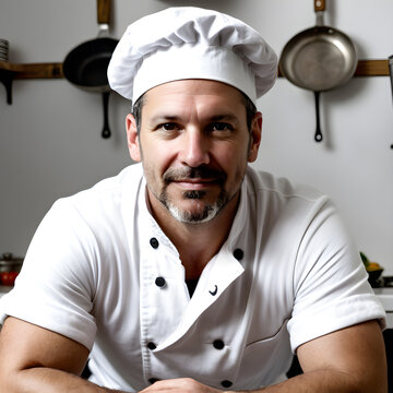 portrait south american chef in his 40s 01