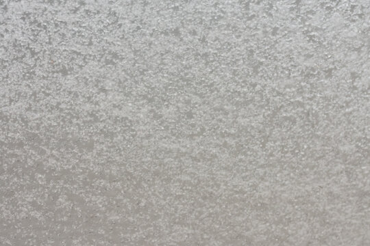 snow on the auo glass.