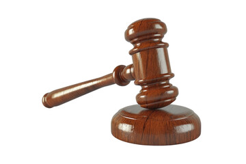 Gavel isolated isolated on transparent background
