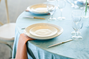 table setting for a dinner